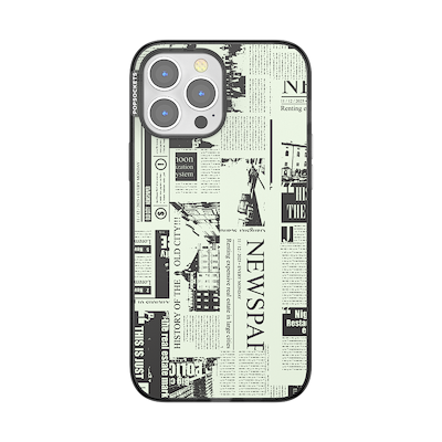 Hot off the Press Black &mdash; iPhone 13 Pro Max MagSafe Case