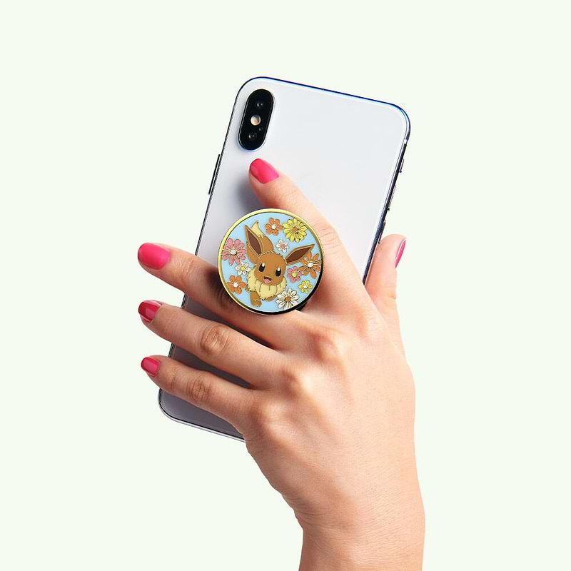 Floral Eevee Enamel — Adhesive PopGrip image number 8