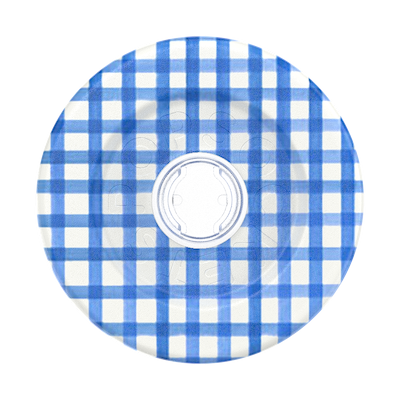 Secondary image for hover Gingham Blue &mdash;  MagSafe Round Base