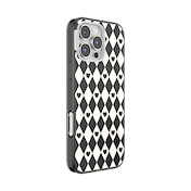 Harlequin Hearts Black &mdash; iPhone 16 Pro Max MagSafe Case image number 2
