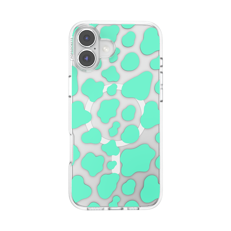 Turquoise Cow Cow &mdash; iPhone 16 Plus MagSafe Case image number 0