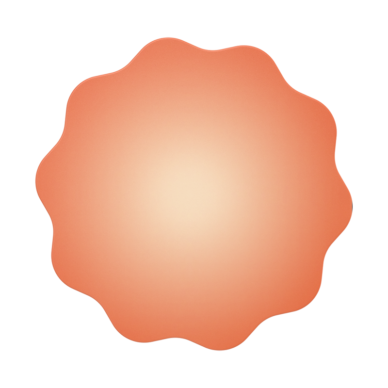 Molded Flower Apricot &mdash; Adhesive PopGrip image number 1