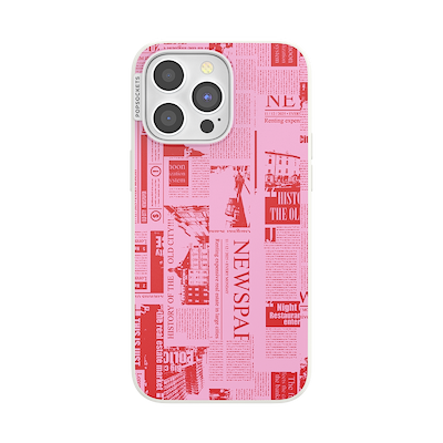 Hot off the Press Pink &mdash; iPhone 15 Pro Max MagSafe Case