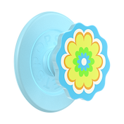 Molded Flower Kaleidoscope Blue &mdash; MagSafe PopGrip image number 1