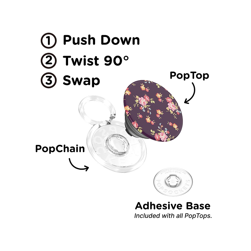 Ditsy Floral Noir &mdash; PopTop image number 1