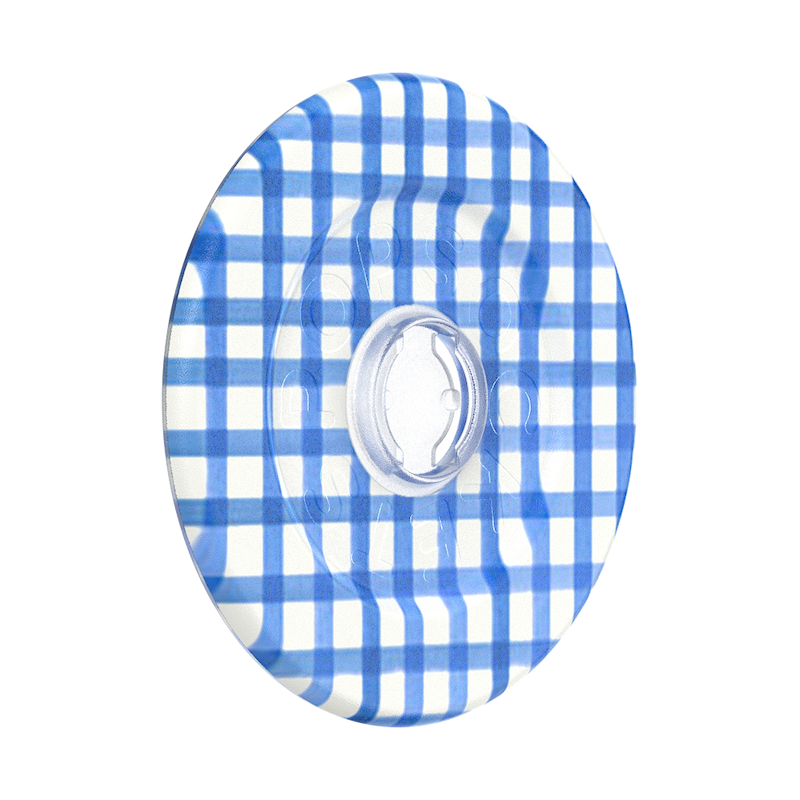 Gingham Blue &mdash;  MagSafe Round Base image number 0
