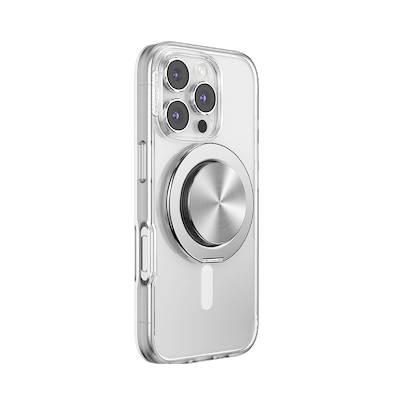 Secondary image for hover Aluminum Radial Silver —  MagSafe Kick-Out Grip & Stand