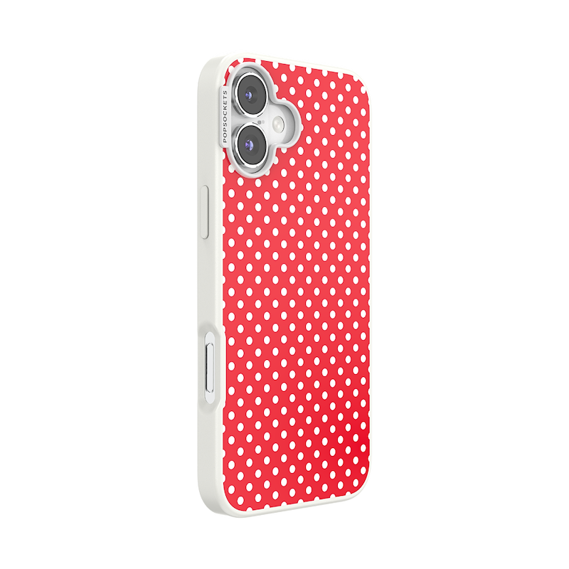 Cherry Red Polka Dot &mdash; iPhone 16 Plus MagSafe Case image number 1