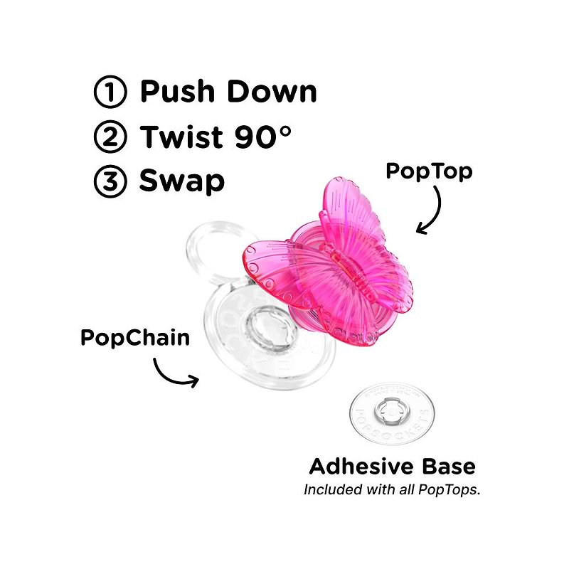 Molded Butterfly Magenta &mdash; PopTop image number 2