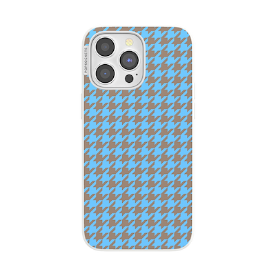 Houndstooth Bleige &mdash; iPhone 15 Pro Max MagSafe Case