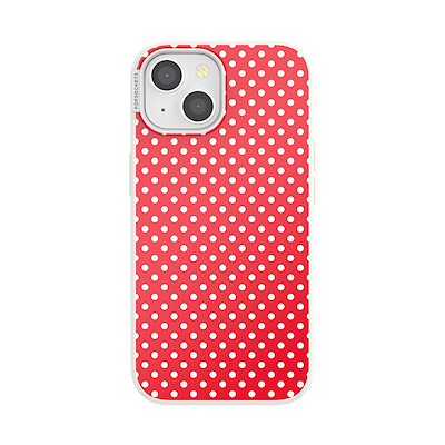 Cherry Red Polka Dot &mdash; iPhone 15 MagSafe Case