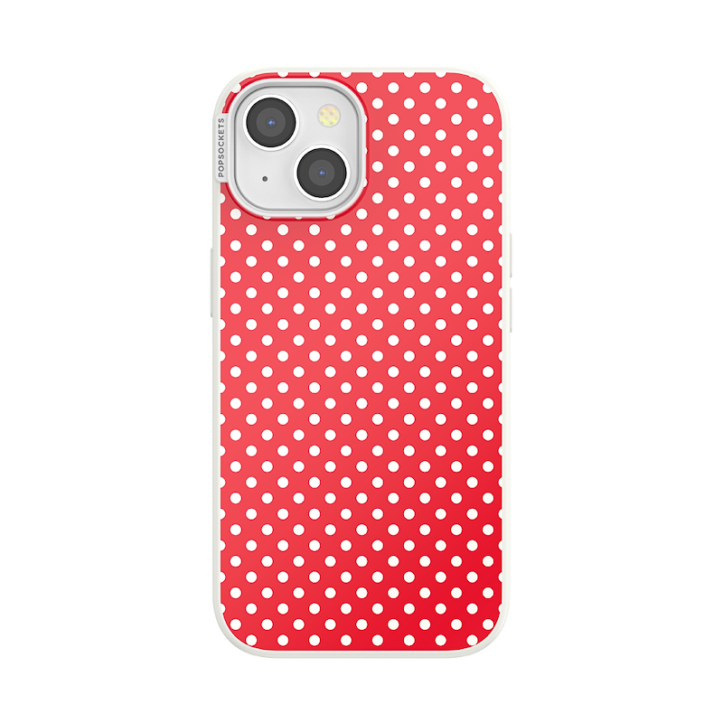 Cherry Red Polka Dot &mdash; iPhone 15 MagSafe Case image number 0
