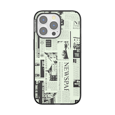 Hot off the Press Black &mdash; iPhone 13 Pro MagSafe Case