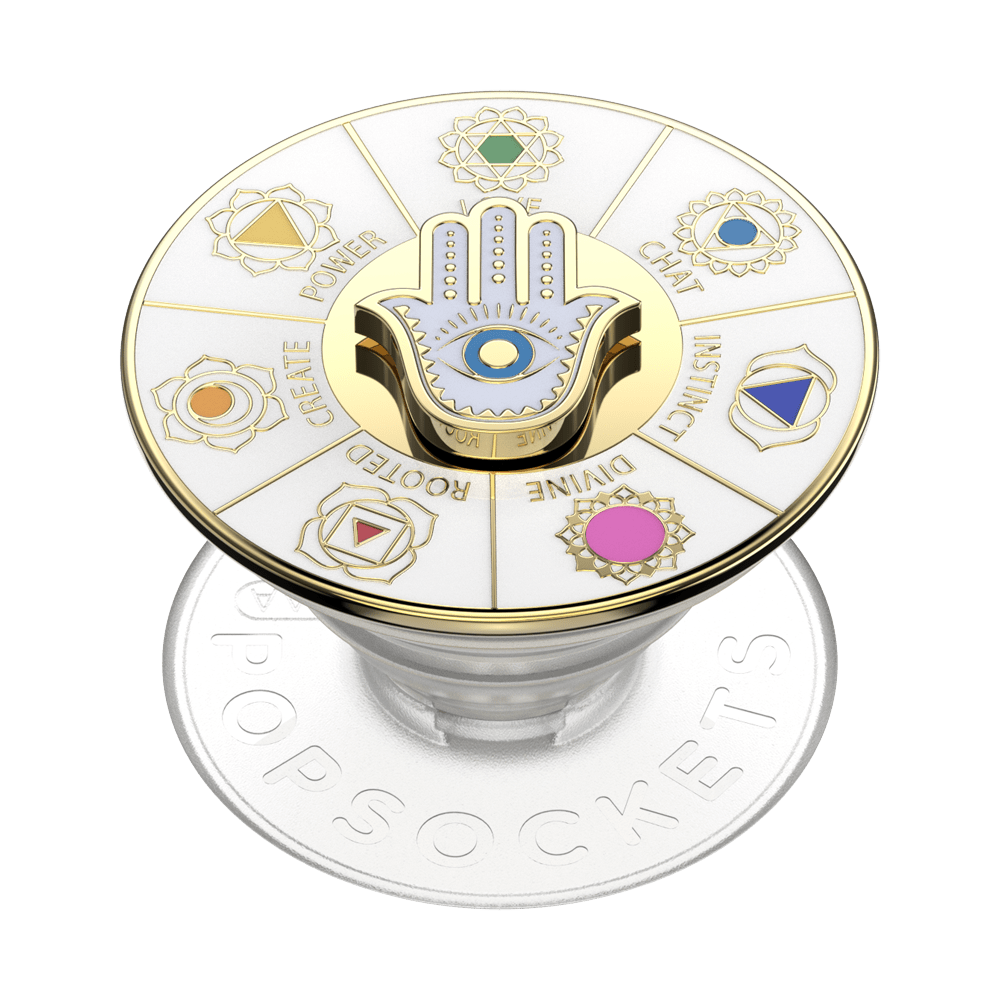 Enamel Spinner Chakras — Adhesive PopGrip image number 0