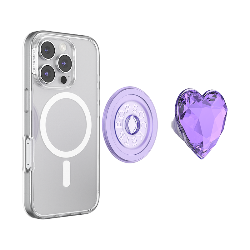 Crystal Heart Lavender &mdash;  MagSafe PopGrip image number 5
