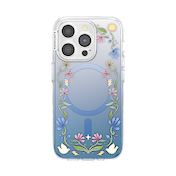 Boho Wildflowers Blue &mdash; iPhone 15 Pro MagSafe Case image number 1