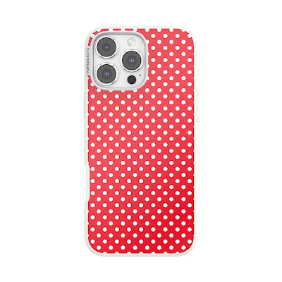 Cherry Red Polka Dot &mdash; iPhone 16 Pro Max MagSafe Case