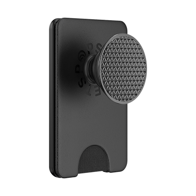 Knurl Black &mdash; MagSafe Kick-Out PopWallet+ & Stand