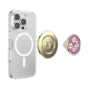 Enamel Floral Mauve &mdash; MagSafe PopGrip image number 4