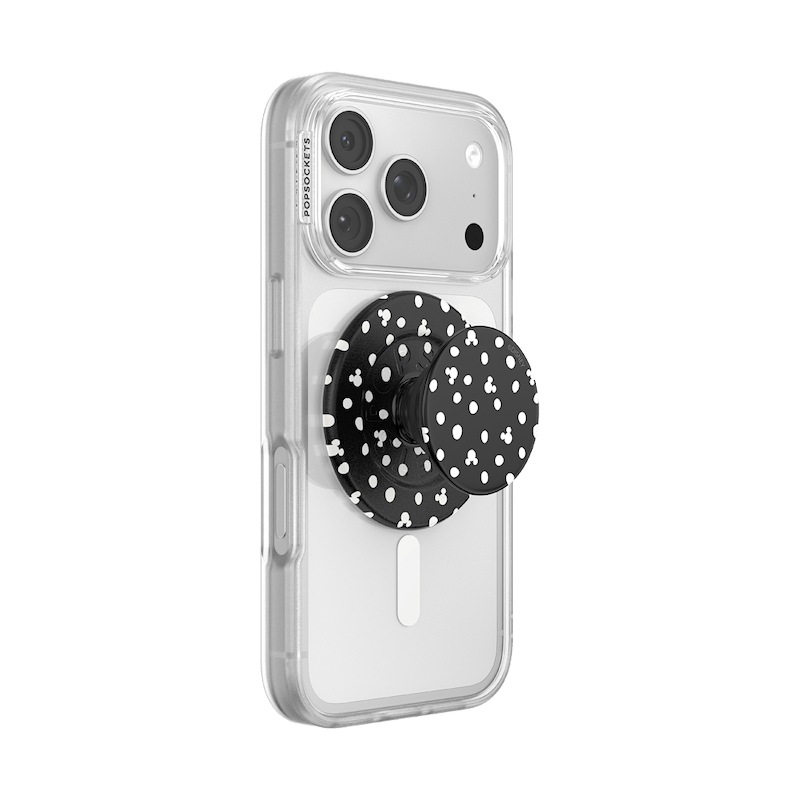 Mickey Polka Dot Black &mdash; MagSafe PopGrip image number 6