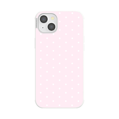 Blush Pink PolkaDot &mdash; iPhone 14 Plus MagSafe Case