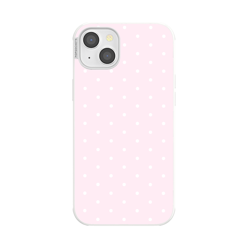 Blush Pink PolkaDot &mdash; iPhone 14 Plus MagSafe Case image number 0