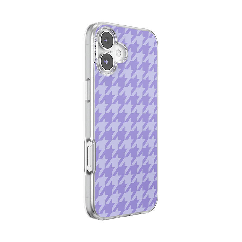 Lilac Houndstooth &mdash; iPhone 16 Plus MagSafe Case image number 1