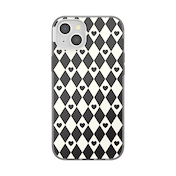 Harlequin Hearts Black&nbsp; &mdash; iPhone 15 Plus MagSafe Case image number 1