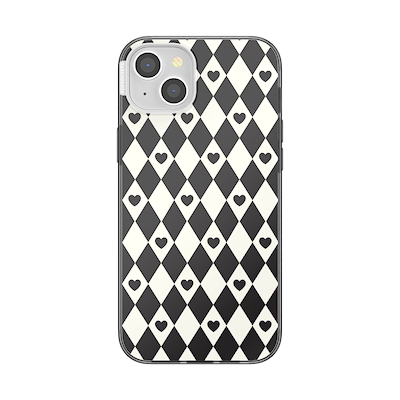 Harlequin Hearts Black&nbsp; &mdash; iPhone 15 Plus MagSafe Case