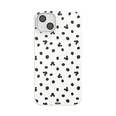 White Mickey Polka Dot &mdash; iPhone 14 Plus MagSafe Case