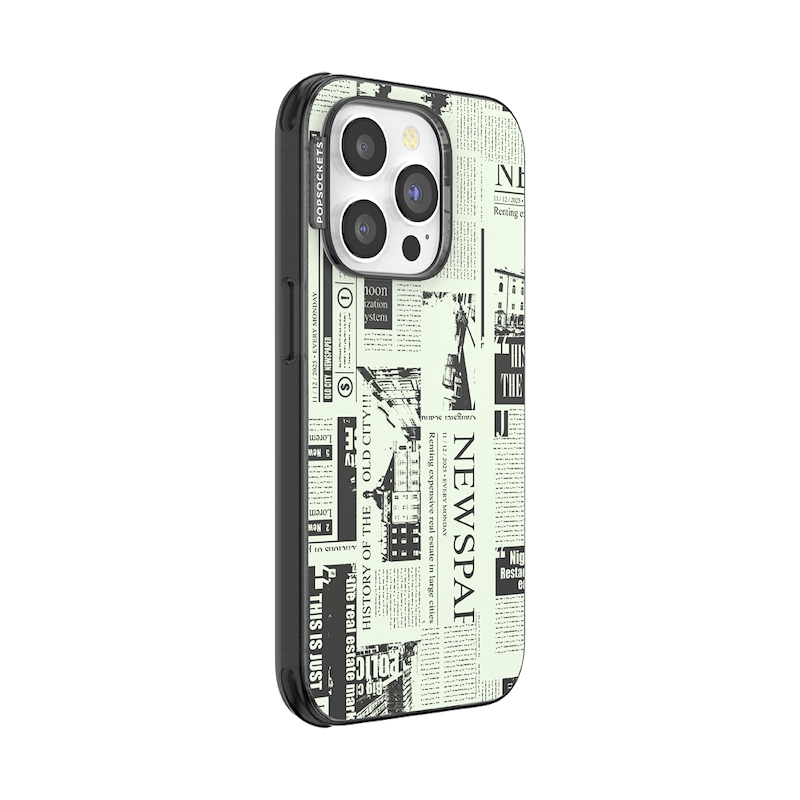 Hot off the Press Black &mdash; iPhone 14 Pro MagSafe Case image number 1