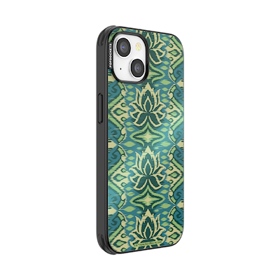 Secondary image for hover Mirror White Lotus Textile&nbsp; &mdash; iPhone 13 MagSafe Case