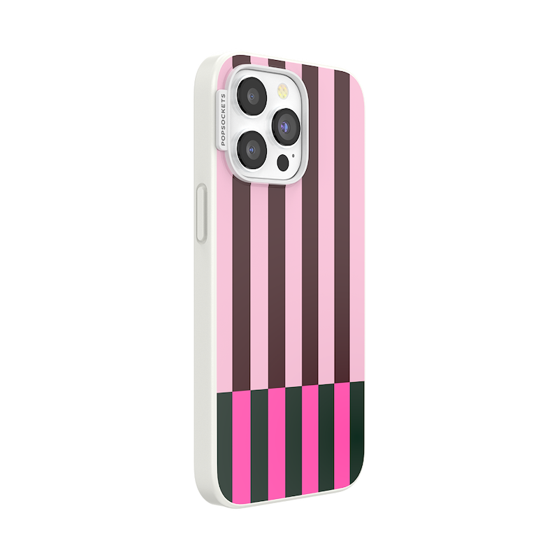 Pop of Pink Stripe &mdash; iPhone 15 Pro Max MagSafe Case image number 1