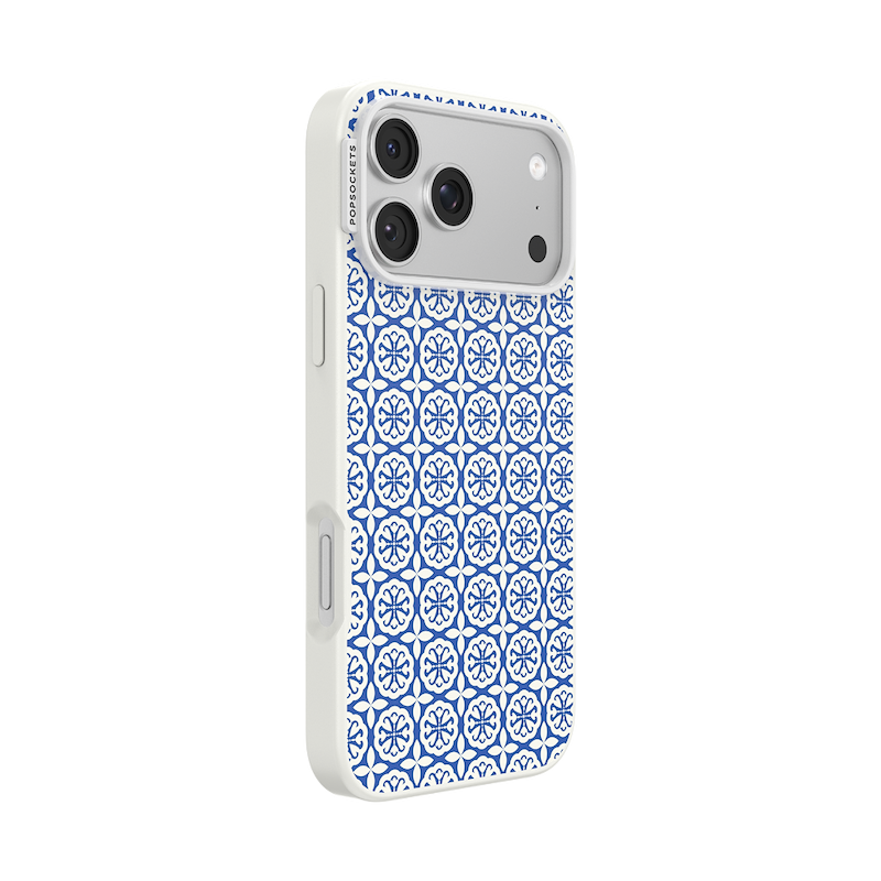 Navy Mosaic &mdash; iPhone 17 Pro Max MagSafe Case image number 1