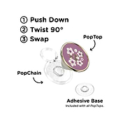 Enamel Floral Mauve &mdash; PopTop image number 3