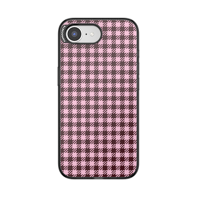 Black Cherry Gingham &mdash; iPhone 17e/16e MagSafe Case