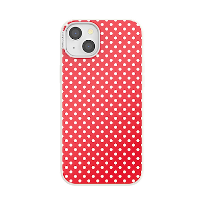Cherry Red Polka Dot &mdash; iPhone 15 Plus MagSafe Case