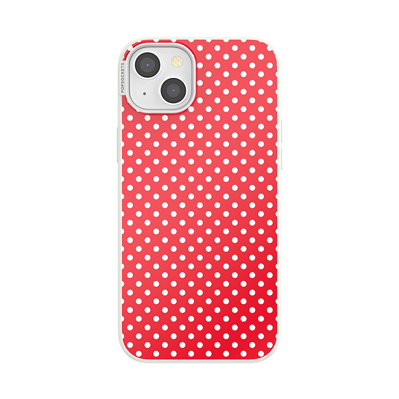 Cherry Red Polka Dot &mdash; iPhone 15 Plus MagSafe Case image number 0