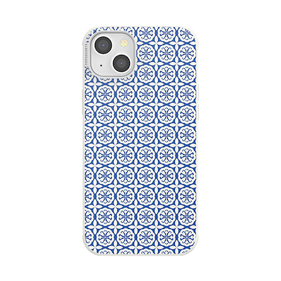 Navy Mosaic &mdash; iPhone 14 Plus MagSafe Case