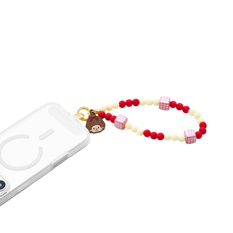 Monchhichi Classic Red &mdash; Phone Wristlet image number 1