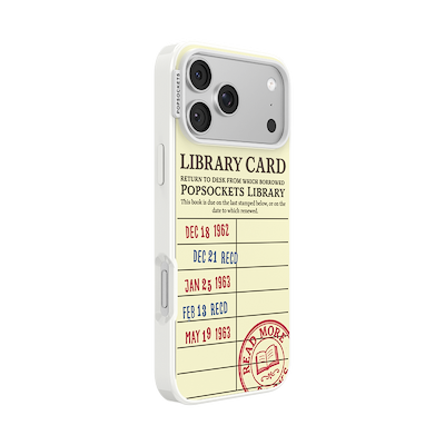 Secondary image for hover PopSockets Library Card &mdash; iPhone 18 Pro Max MagSafe Case