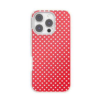 Cherry Red Polka Dot &mdash; iPhone 16 Pro MagSafe Case