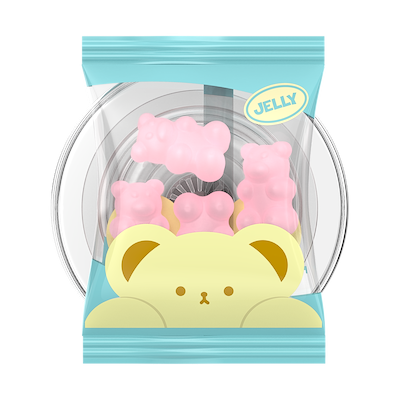 Secondary image for hover Airbag Jelly Bear — MagSafe PopGrip