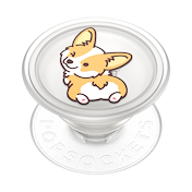 PlantCore Translucent Cheeky Corgi &mdash; Adhesive PopGrip image number 1
