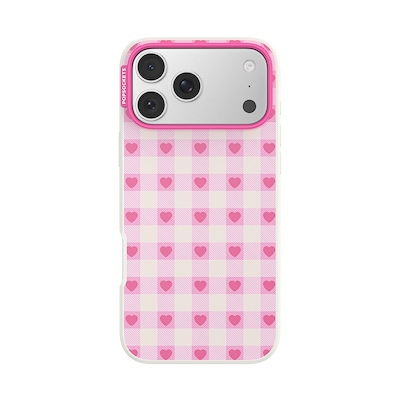 Blush Gingham &mdash; iPhone 18 Pro Max MagSafe Case