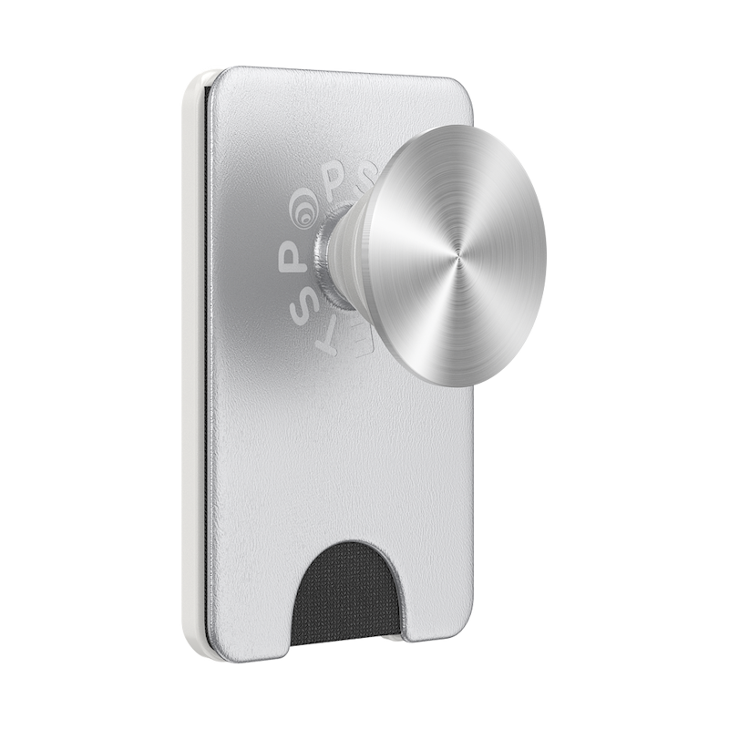 Silver Radial &mdash; MagSafe Kick-Out PopWallet+ & Stand image number 0