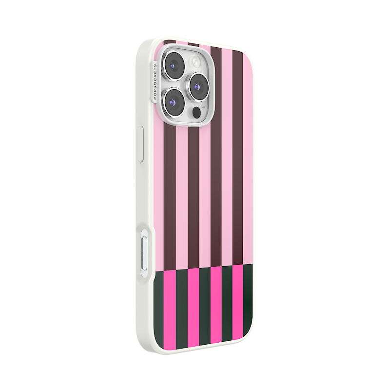 Pop of Pink Stripe &mdash; iPhone 16 Pro Max MagSafe Case image number 1