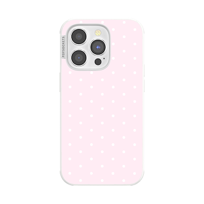 Blush Pink PolkaDot &mdash; iPhone 14 Pro MagSafe Case
