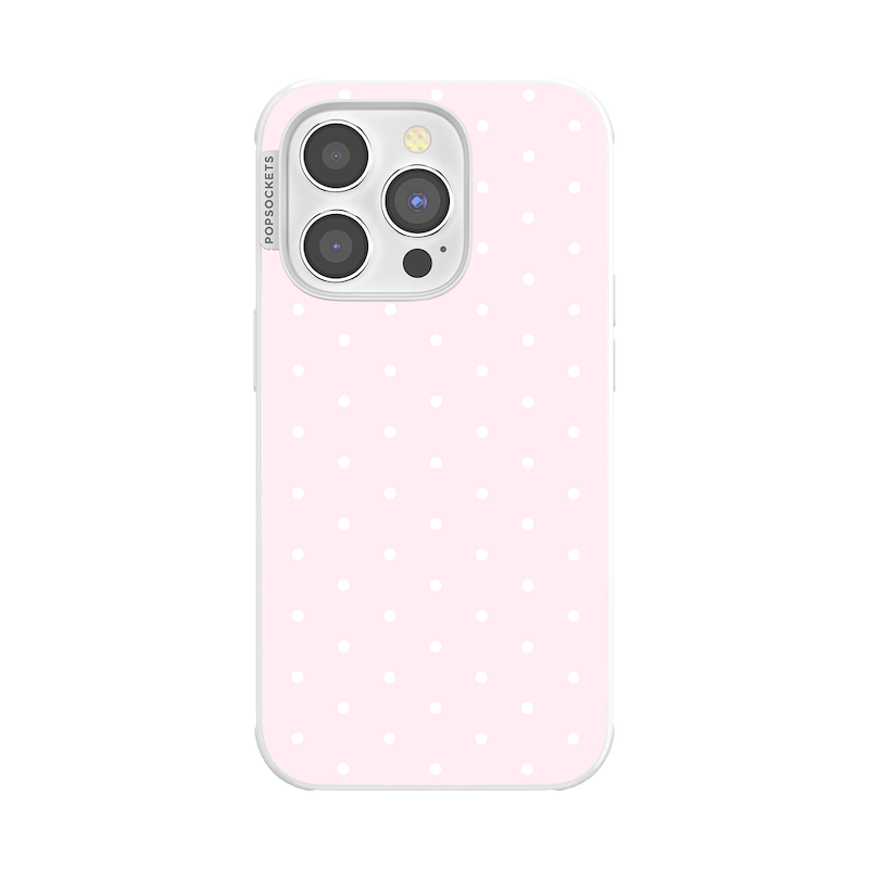 Blush Pink PolkaDot &mdash; iPhone 14 Pro MagSafe Case image number 0