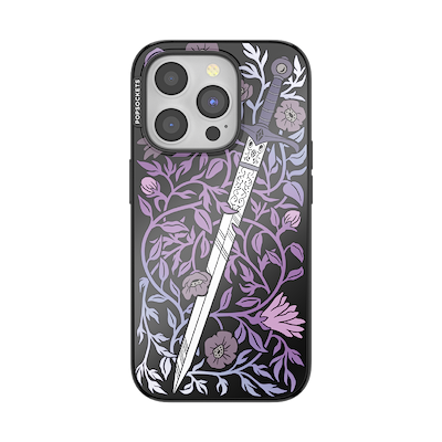 Mirror Thorny Blade Lavender &mdash; iPhone 15 Pro MagSafe Case